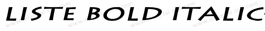 Liste Bold Italic字体转换